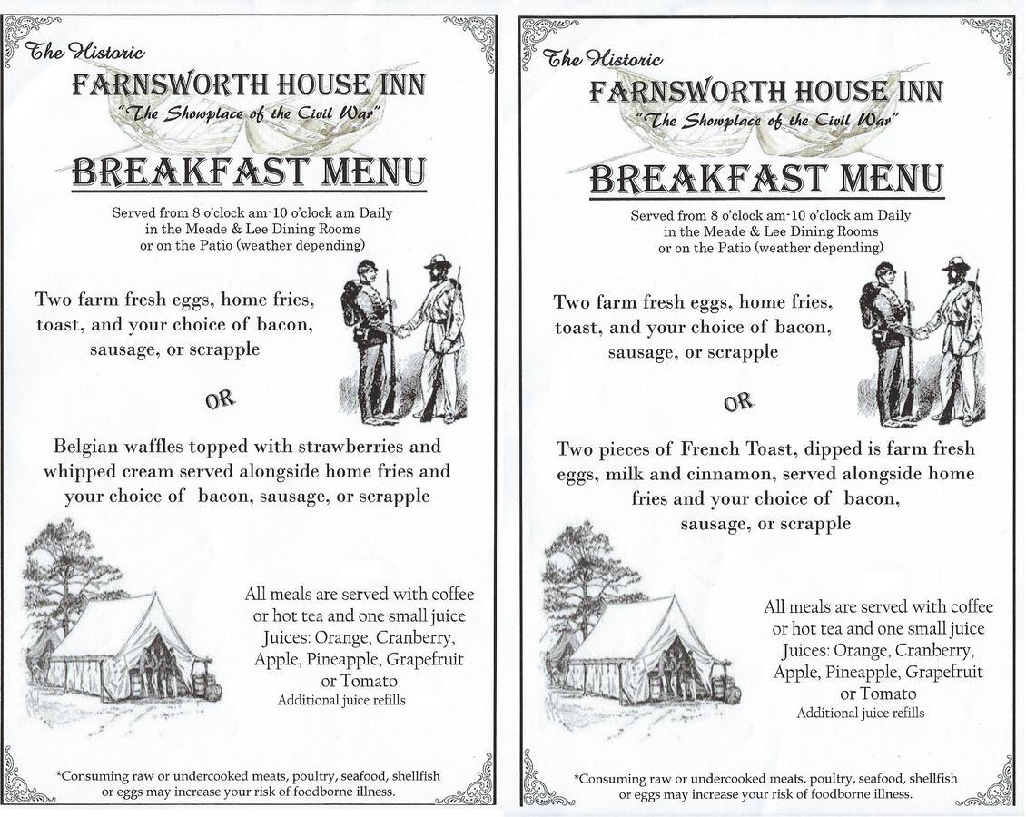 Farnsworth House Inn Gettysburg Dış mekan fotoğraf